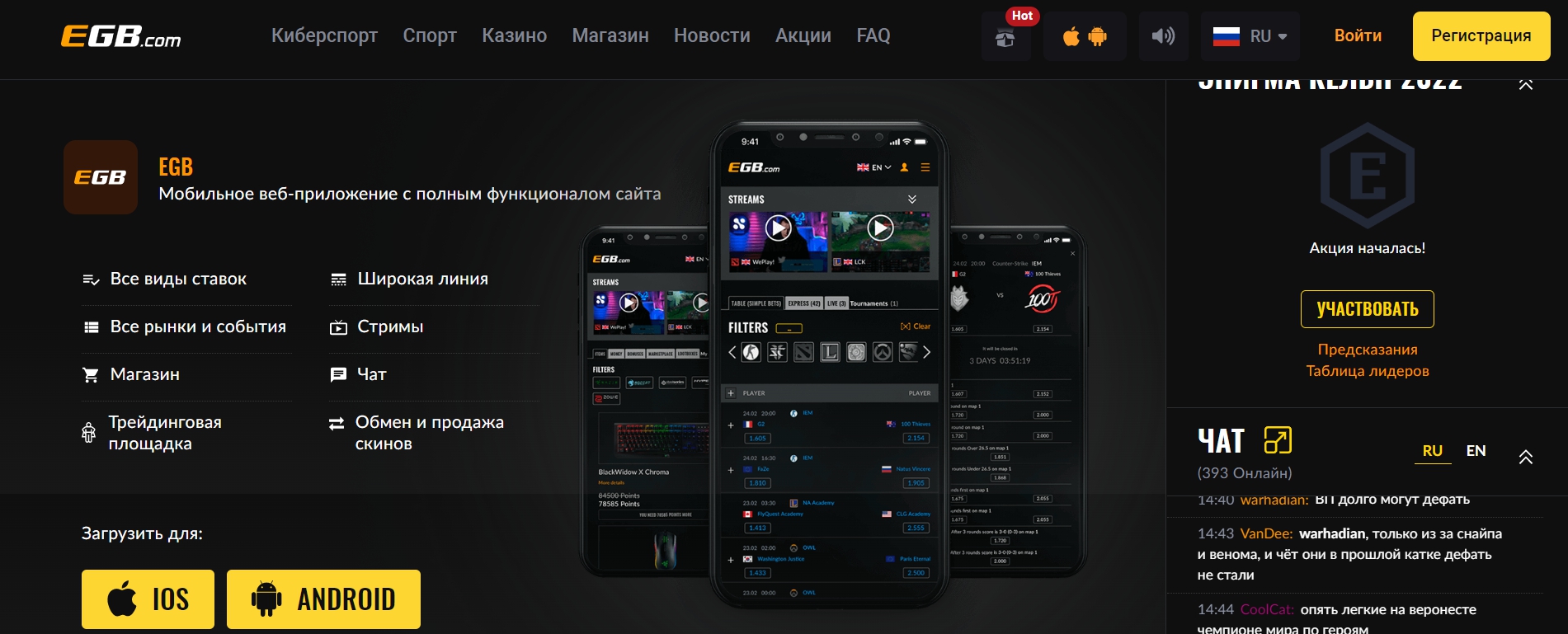 Мобильные приложения для Андроид и iOS