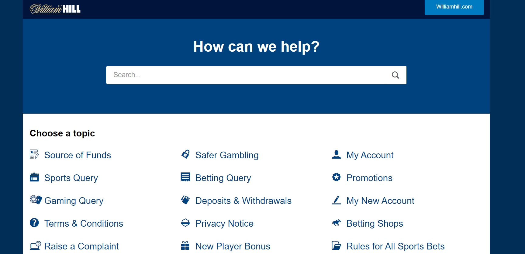 Служба техподдержки бетторов и контакты