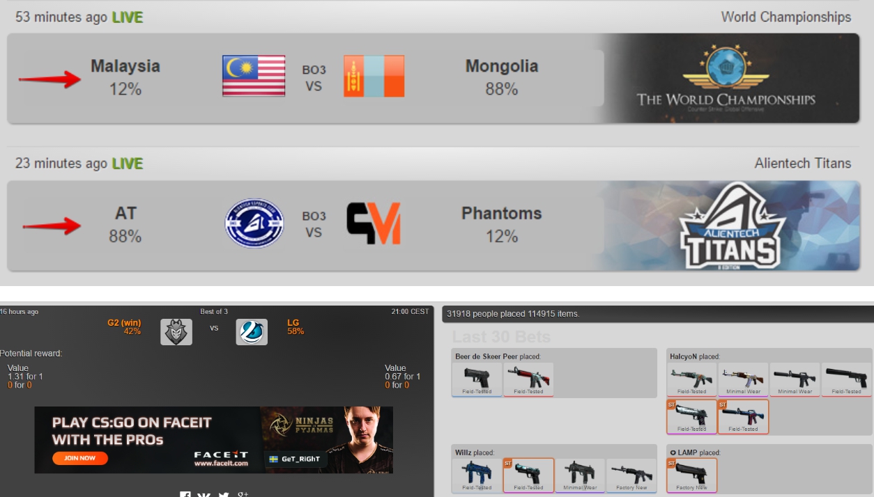 Как делать ставки на КС ГО Лаундж