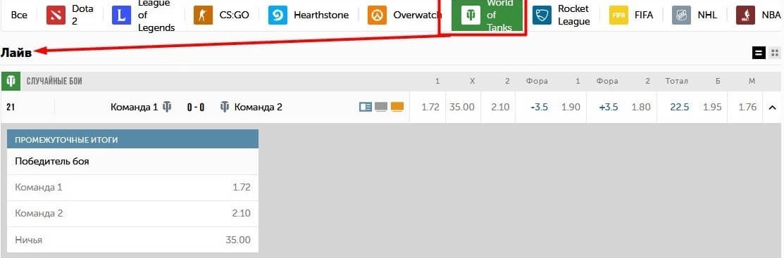 Как делать ставки на WoT новичкам